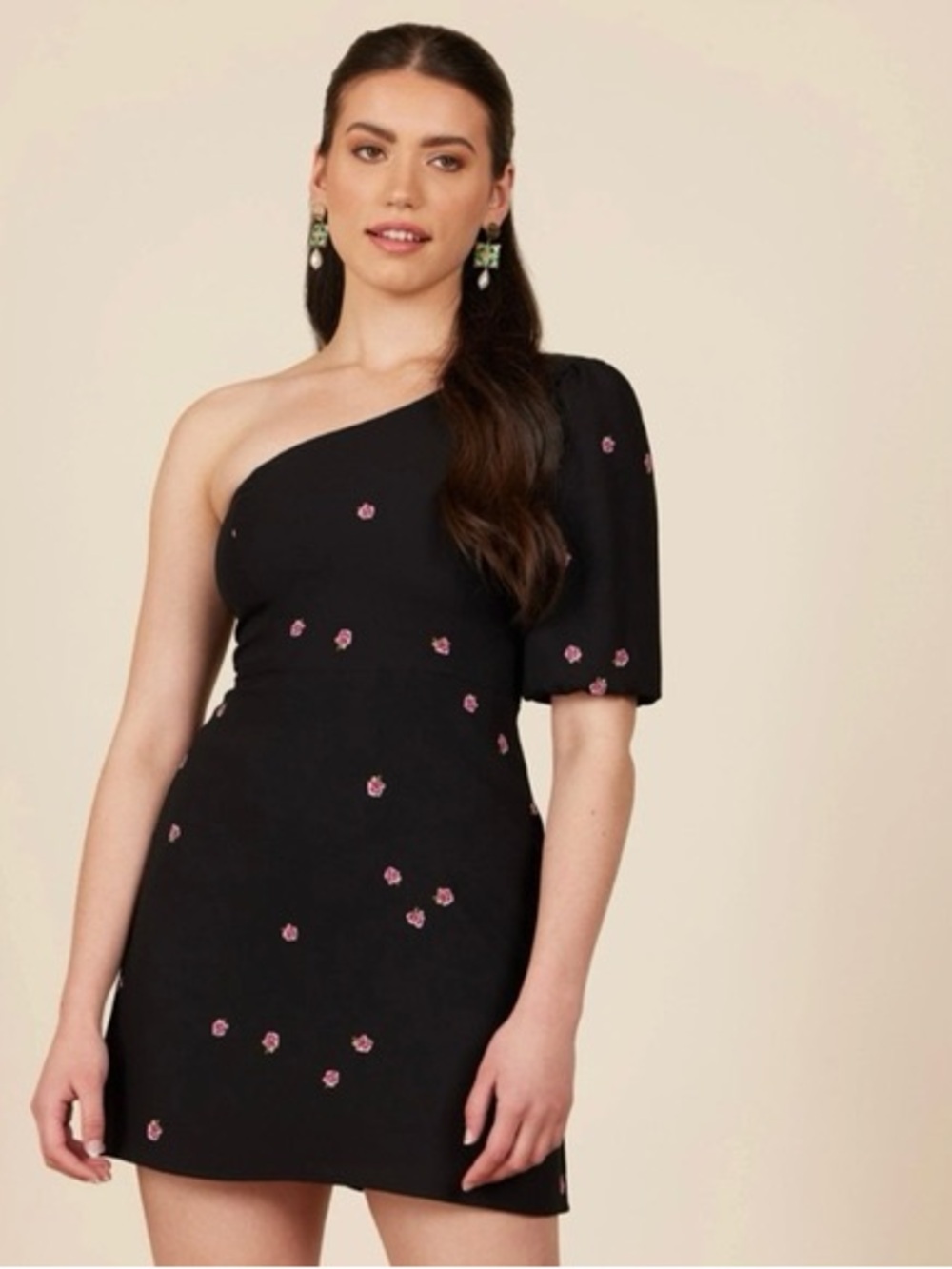 Park & Fifth One Shoulder Dress in Rosebud